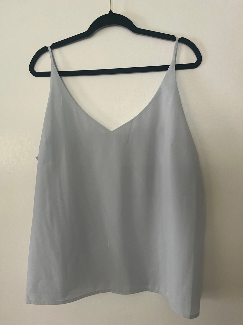 Banana Republic Light Gray V-Neck Spaghetti Strap Camisole